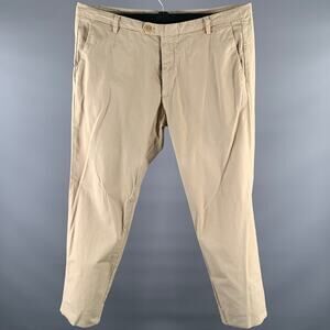 TRUSSARDI Size 38 Khaki Straight Casual Pants